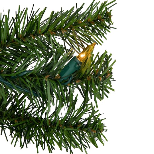 4ft. Pre-Lit Canadian Pine Artificial Christmas Wreath
